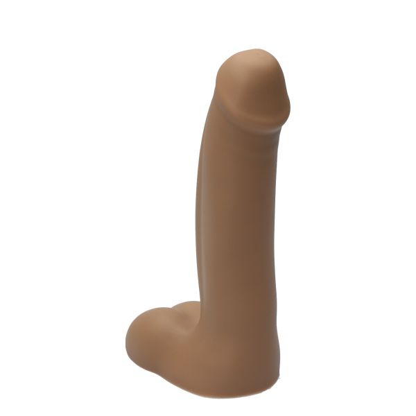 Ikarus ylva & dite realistischer Dildo mit Kugeln handgemachte Hautfarbe dunkelbraun