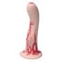 twee kleurige huidskleur rode zachte unieke prostaat dildo anal handgemaakt siliconen ylva dite nederland