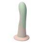 twee kleurige huidskleur groene zachte unieke prostaat dildo anal handgemaakt siliconen ylva dite nederland