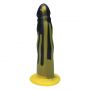  schwarz gelb realistisch lecker silikon handgefertigt dildo ylva dite 18 cm anteros