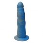  grau hellblau realistisch lecker Silikon handgefertigter Dildo Ylva Dite 18 cm