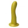 gouden gele zachte unieke prostaat dildo anaal handgemaakt siliconen ylva dite nederland 18 centimeter