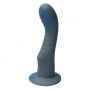 tweekleurige grijze blauwe zachte unieke prostaat dildo anaal handgemaakt siliconen ylva dite nederland