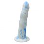  blue white realistic tasty strapon handmade dildo ylva dite 18 cm anteros